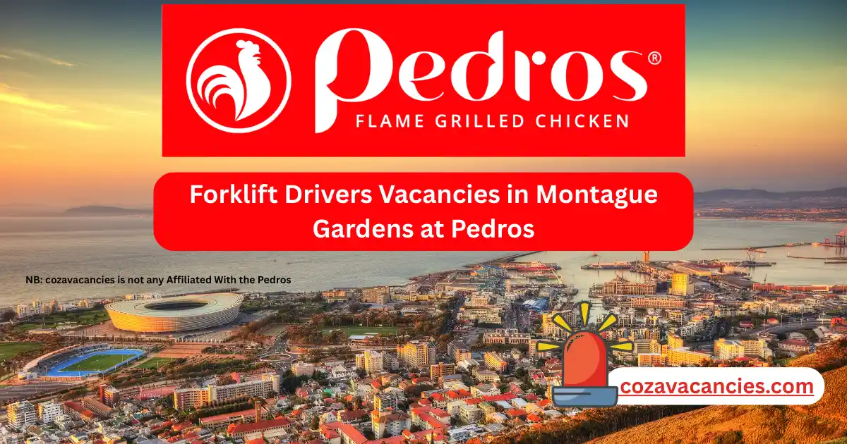 Forklift Drivers Vacancies in Montague Gardens at Pedros