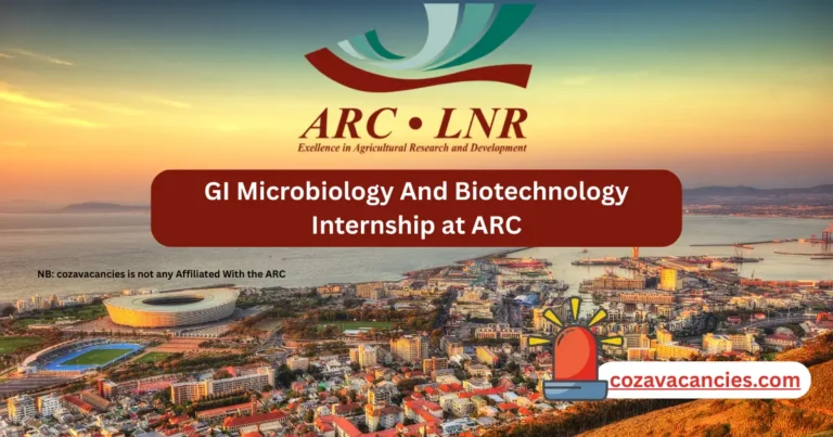 GI Microbiology And Biotechnology Internship at ARC