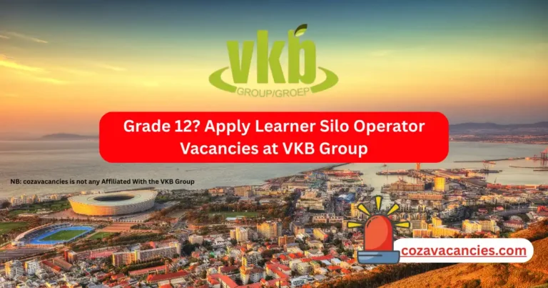 Grade 12? Apply Learner Silo Operator Vacancies at VKB Group