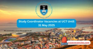 Study Coordinator Vacancies at UCT Until 31 May 2025