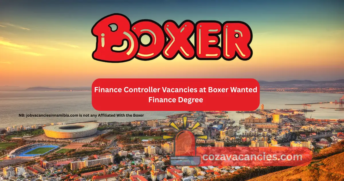 Finance Controller Vacancies at Boxer Wanted Finance Degree